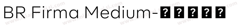 BR Firma Medium字体转换